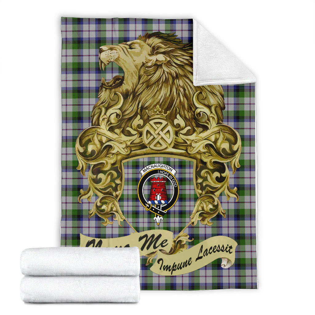 macnaughton-dress-tartan-premium-blanket-motto-nemo-me-impune-lacessit-with-vintage-lion-family-crest-tartan-plaid-blanket-vintage-style