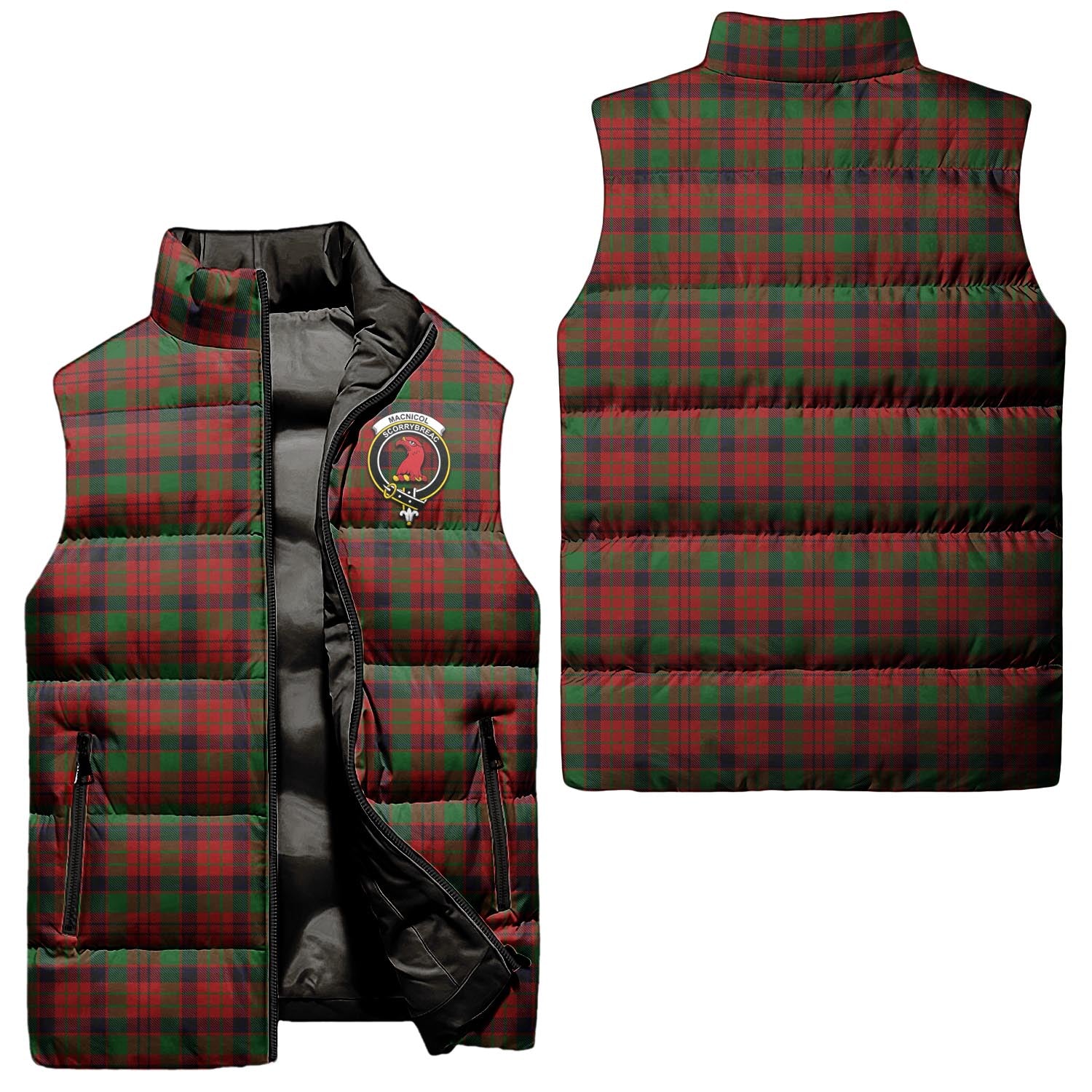 macnicol-clan-puffer-vest-family-crest-plaid-sleeveless-down-jacket