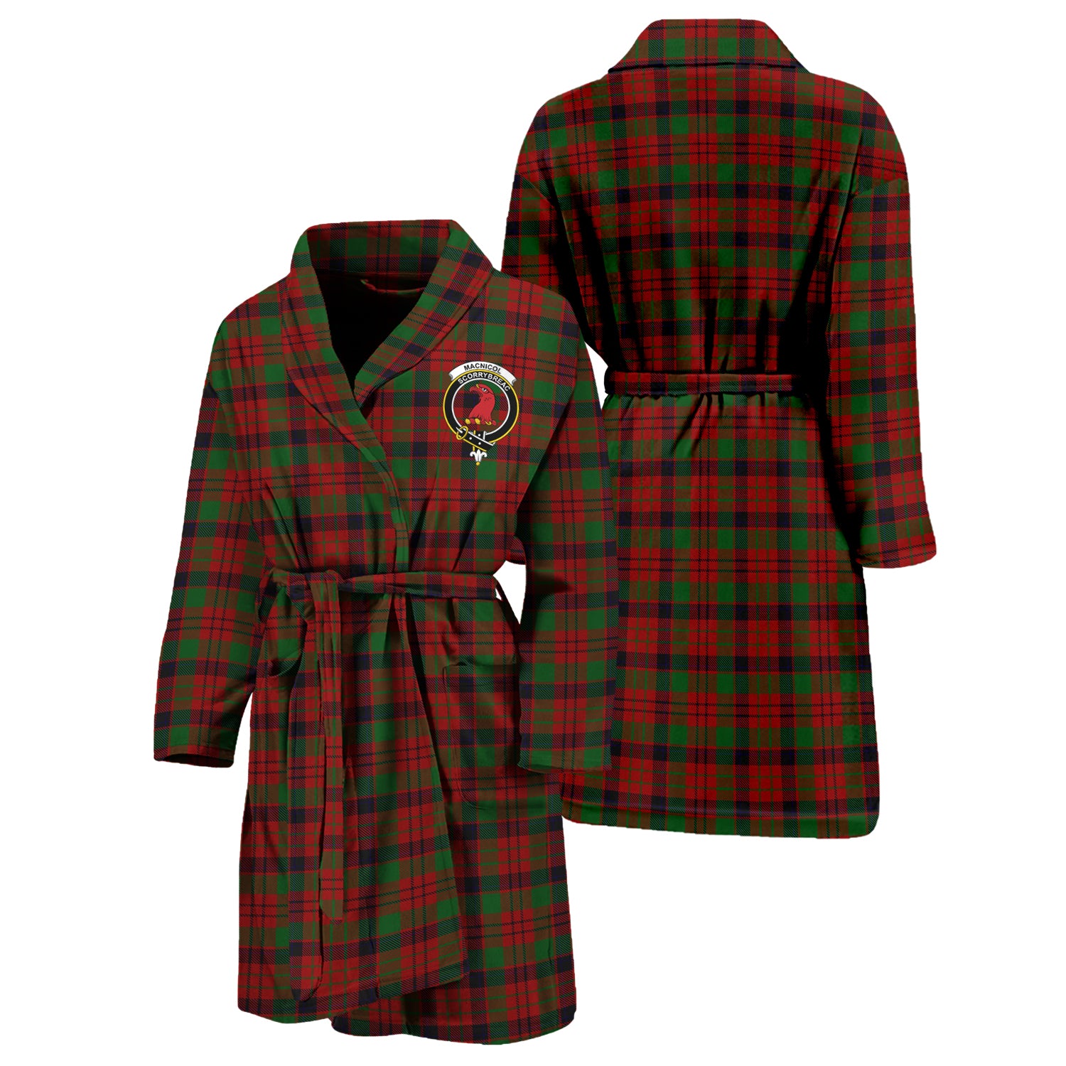 macnicol-family-crest-tartan-bathrobe-tartan-robe-for-men-and-women
