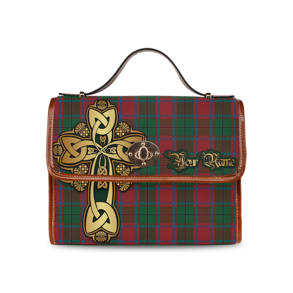 macphail-blue-bands-tartan-canvas-bag-personalize-your-name-with-golden-thistle-and-celtic-cross-canvas-bag