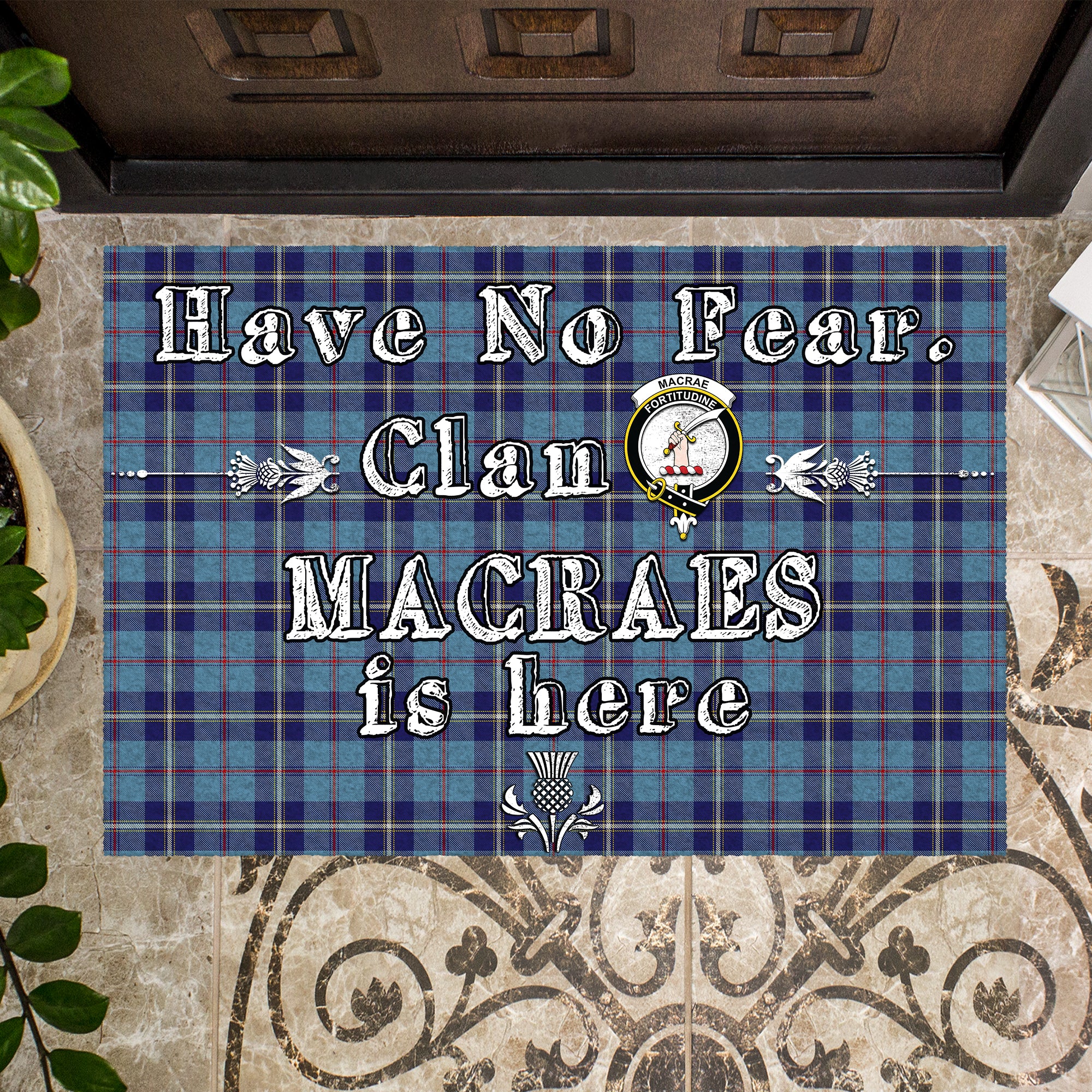 macraes-of-america-clan-tartan-door-mat-family-crest-have-no-fear-tartan-door-mat