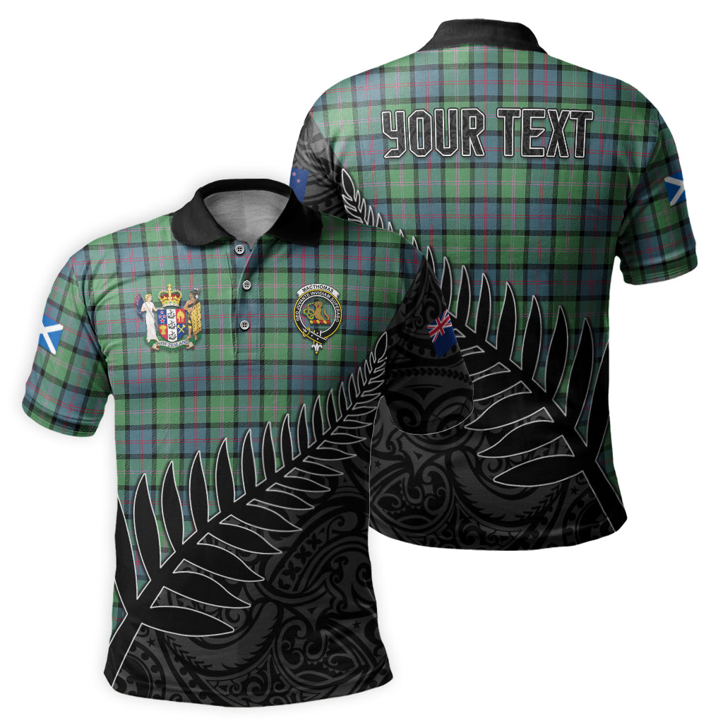 macthomas-ancient-tartan-family-crest-golf-shirt-with-fern-leaves-and-coat-of-arm-of-new-zealand-personalized-your-name-scottish-tatan-polo-shirt