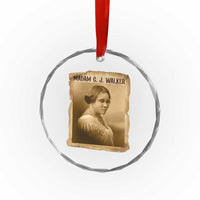 Madam CJ Walker Crystal Glass Ornament Female Empowerment History Gift - Wonder Print Shop