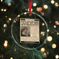Madam C.J. Walker Crystal Glass Ornament I Made My Own Opportunity - Wonder Print Shop