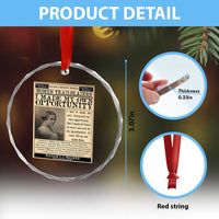 Madam C.J. Walker Crystal Glass Ornament I Made My Own Opportunity - Wonder Print Shop