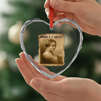 Madam CJ Walker Heart Crystal Glass Ornament Female Empowerment History Gift - Wonder Print Shop
