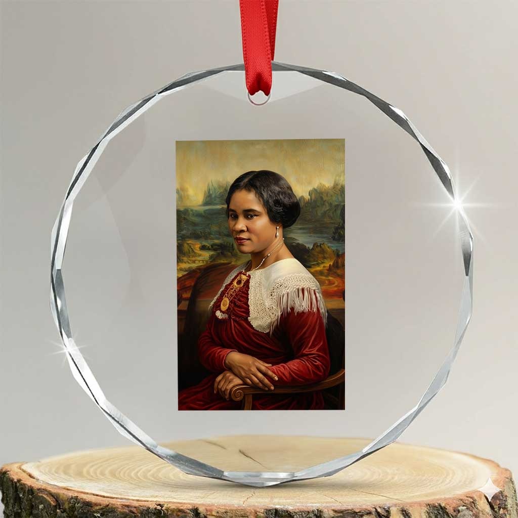 Madam CJ Walker Mona Lisa Crystal Glass Ornament Black History Month Gift - Wonder Print Shop