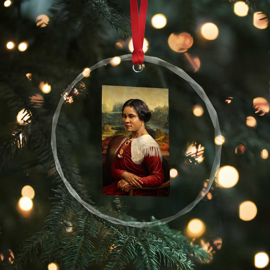 Madam CJ Walker Mona Lisa Crystal Glass Ornament Black History Month Gift - Wonder Print Shop