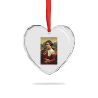 Madam CJ Walker Mona Lisa Heart Crystal Glass Ornament Black History Month Gift - Wonder Print Shop