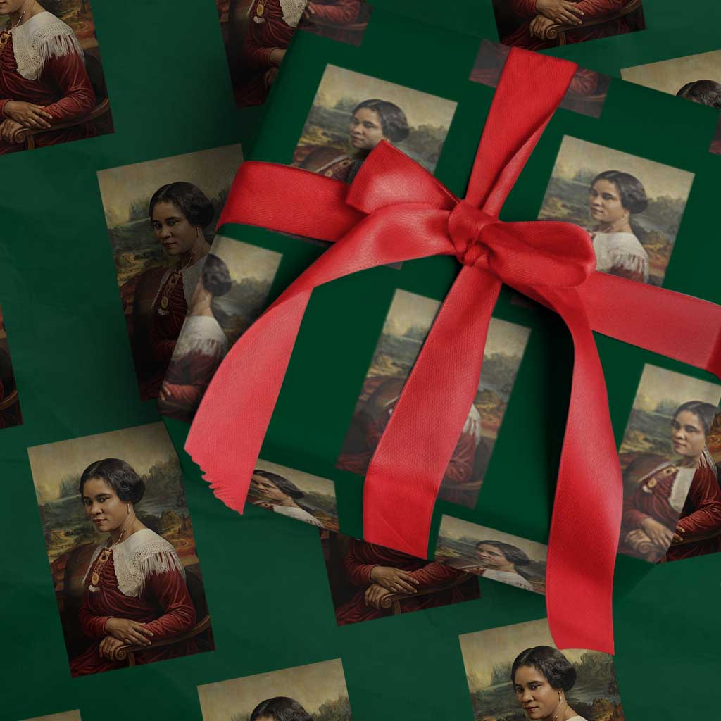 Madam CJ Walker Mona Lisa Wrapping Paper Roll Black History Month Gift - Wonder Print Shop