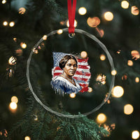 Madam CJ Walker Patriotic Crystal Glass Ornament Strong Black Woman Leader - Wonder Print Shop