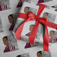 Madam CJ Walker Quote Wrapping Paper Roll Do Not Sit Down And Wait For Opportunities - Wonder Print Shop