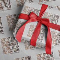 Madam CJ Walker Quote Wrapping Paper Roll Get Up And Make Opportunities - Wonder Print Shop