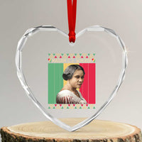 Madam CJ Walker Retro Sunset Heart Crystal Glass Ornament Strong Black Woman Leader - Wonder Print Shop