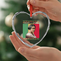 Madam CJ Walker Retro Sunset Heart Crystal Glass Ornament Strong Black Woman Leader - Wonder Print Shop