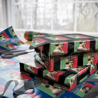 Madam CJ Walker Retro Sunset Wrapping Paper Roll Strong Black Woman Leader - Wonder Print Shop