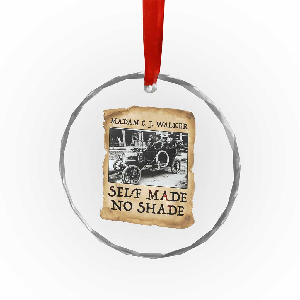 Madam CJ Walker Self Made Millionaire Crystal Glass Ornament Strong Black Woman Leader - Wonder Print Shop