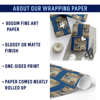 Madam CJ Walker Vintage Newspaper Style Wrapping Paper Roll Economic Freedom Through Opportunity - Wonder Print Shop