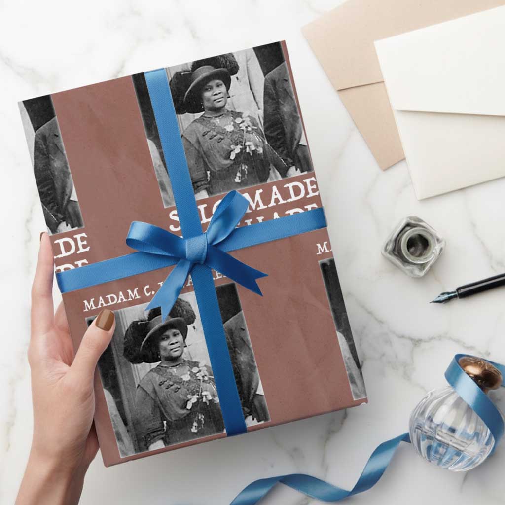 Madam CJ Walker Wrapping Paper Roll Self Made No Shade Female Empowerment - Wonder Print Shop
