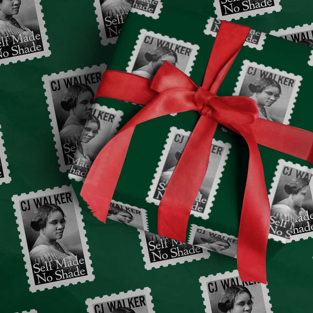 Madam CJ Walker Wrapping Paper Roll Strong Black Woman Leader - Wonder Print Shop