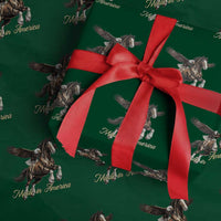Made in America Patriotic Eagle and Horse Wrapping Paper Roll Strong American Pride Western Style