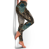 Madiba Nelson Mandela Leggings Indonesia Batik Black - Wonder Print Shop