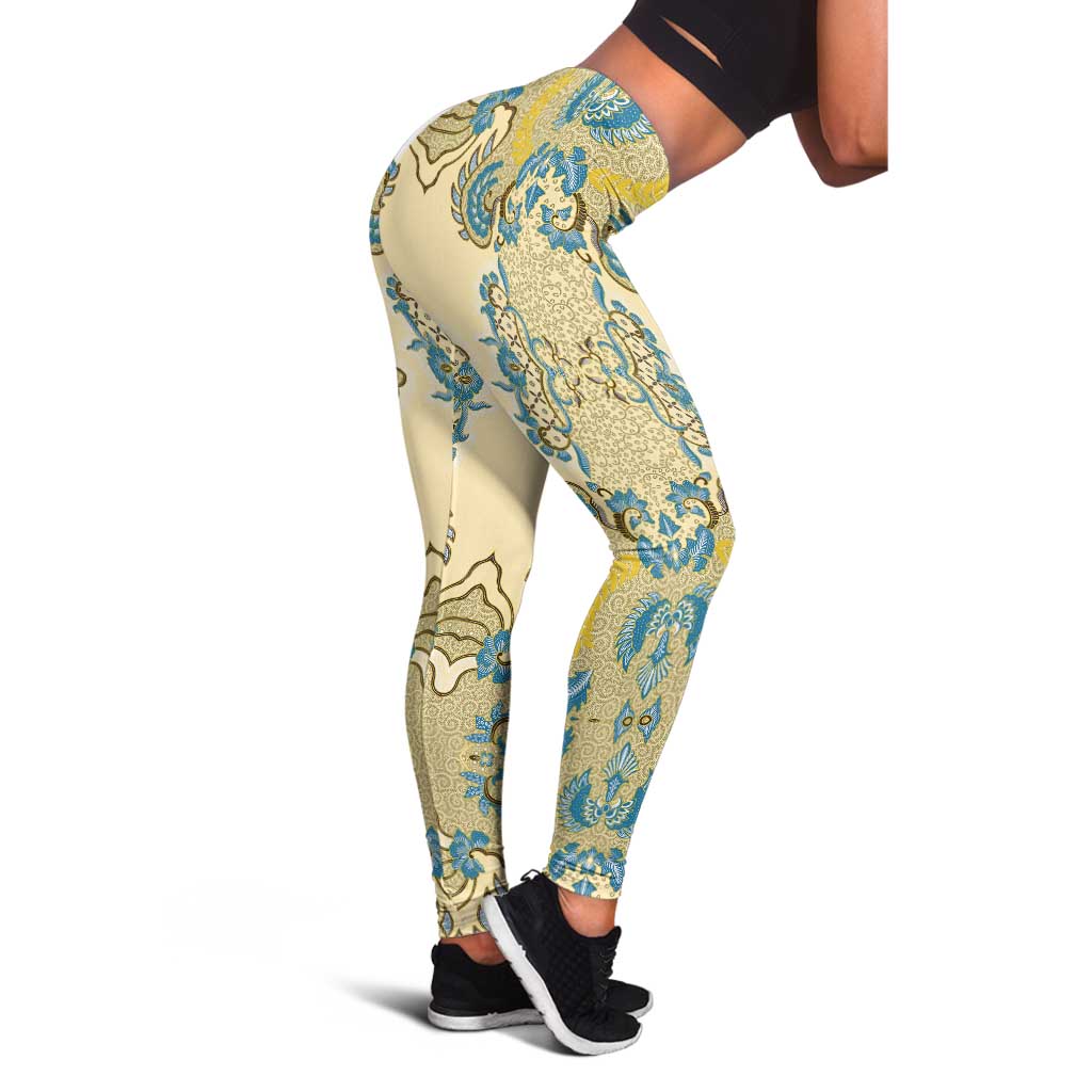 Madiba Nelson Mandela Leggings Indonesia Batik Yellow Bule - Wonder Print Shop