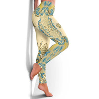 Madiba Nelson Mandela Leggings Indonesia Batik Yellow Bule - Wonder Print Shop