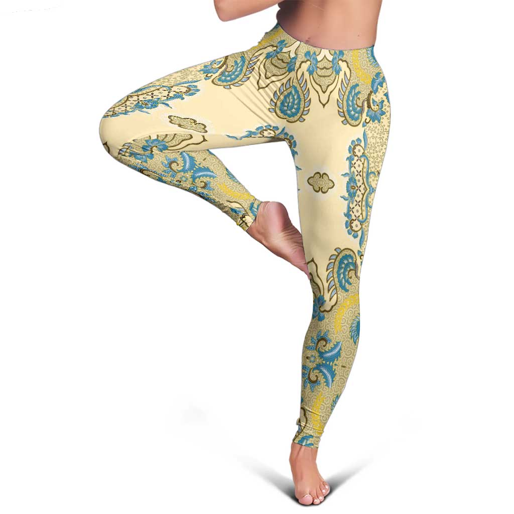 Madiba Nelson Mandela Leggings Indonesia Batik Yellow Bule - Wonder Print Shop