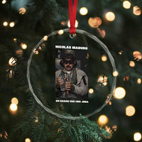Maduro Captured Meme Crystal Glass Ornament On Board USS Iwo Jima Political Satire - Wonder Print Shop