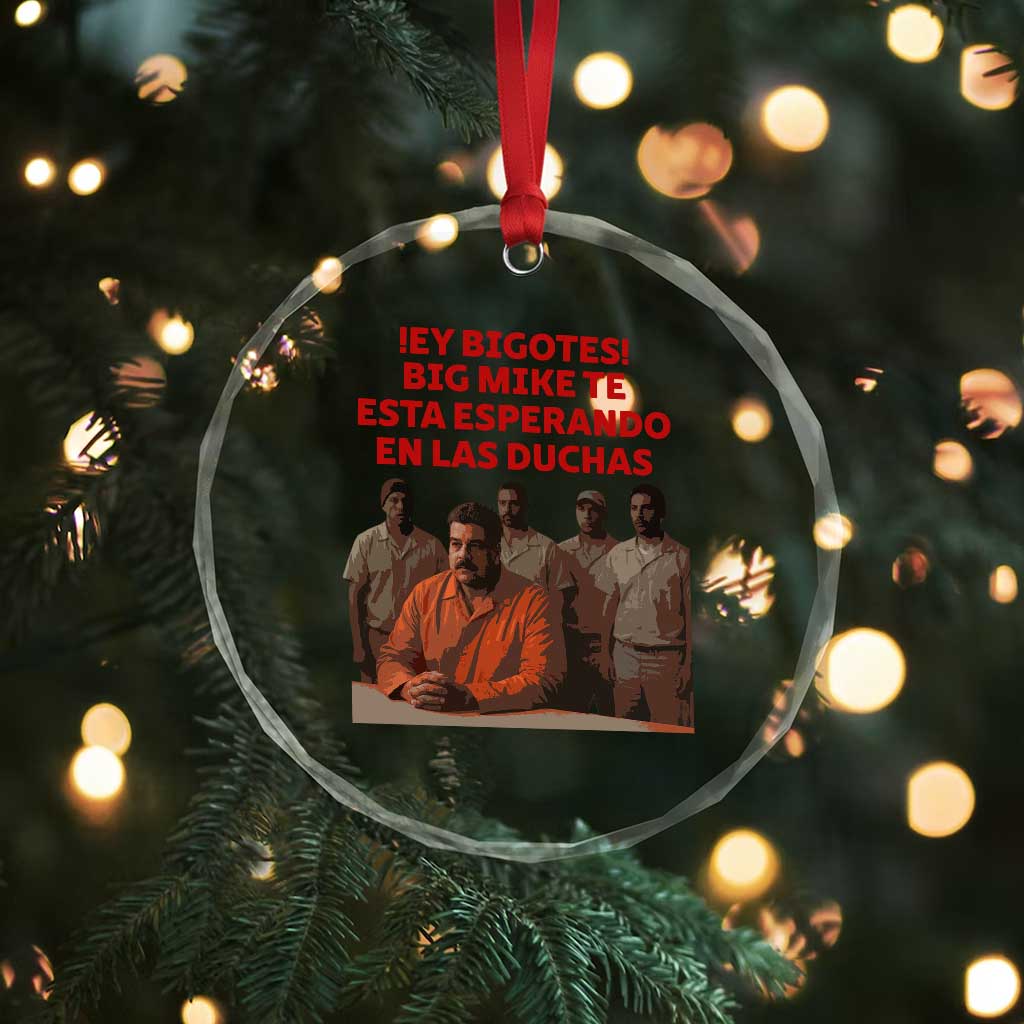 Maduro in Prison Meme Satire Crystal Glass Ornament Spanish Political Politcal Sarcasm - Wonder Print Shop