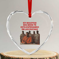 Maduro in Prison Meme Satire Heart Crystal Glass Ornament Spanish Political Politcal Sarcasm - Wonder Print Shop