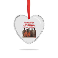Maduro in Prison Meme Satire Heart Crystal Glass Ornament Spanish Political Politcal Sarcasm - Wonder Print Shop