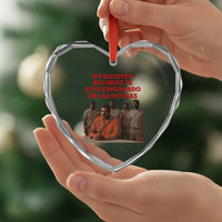 Maduro in Prison Meme Satire Heart Crystal Glass Ornament Spanish Political Politcal Sarcasm - Wonder Print Shop