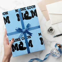 Maine Coon Mom Wrapping Paper Roll Cat Lover Gift For Her