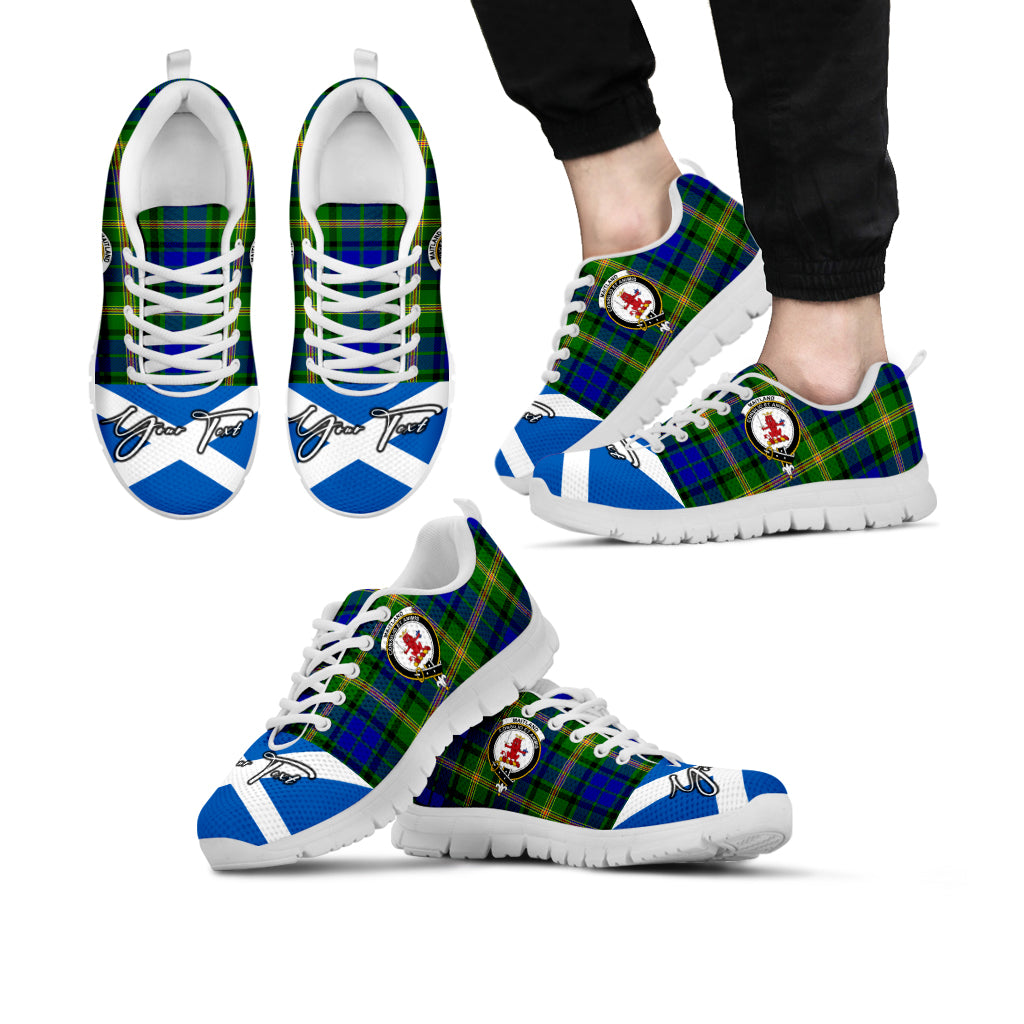 maitland-family-crest-tartan-sneaker-tartan-plaid-with-scotland-flag-shoes-personalized-your-signature