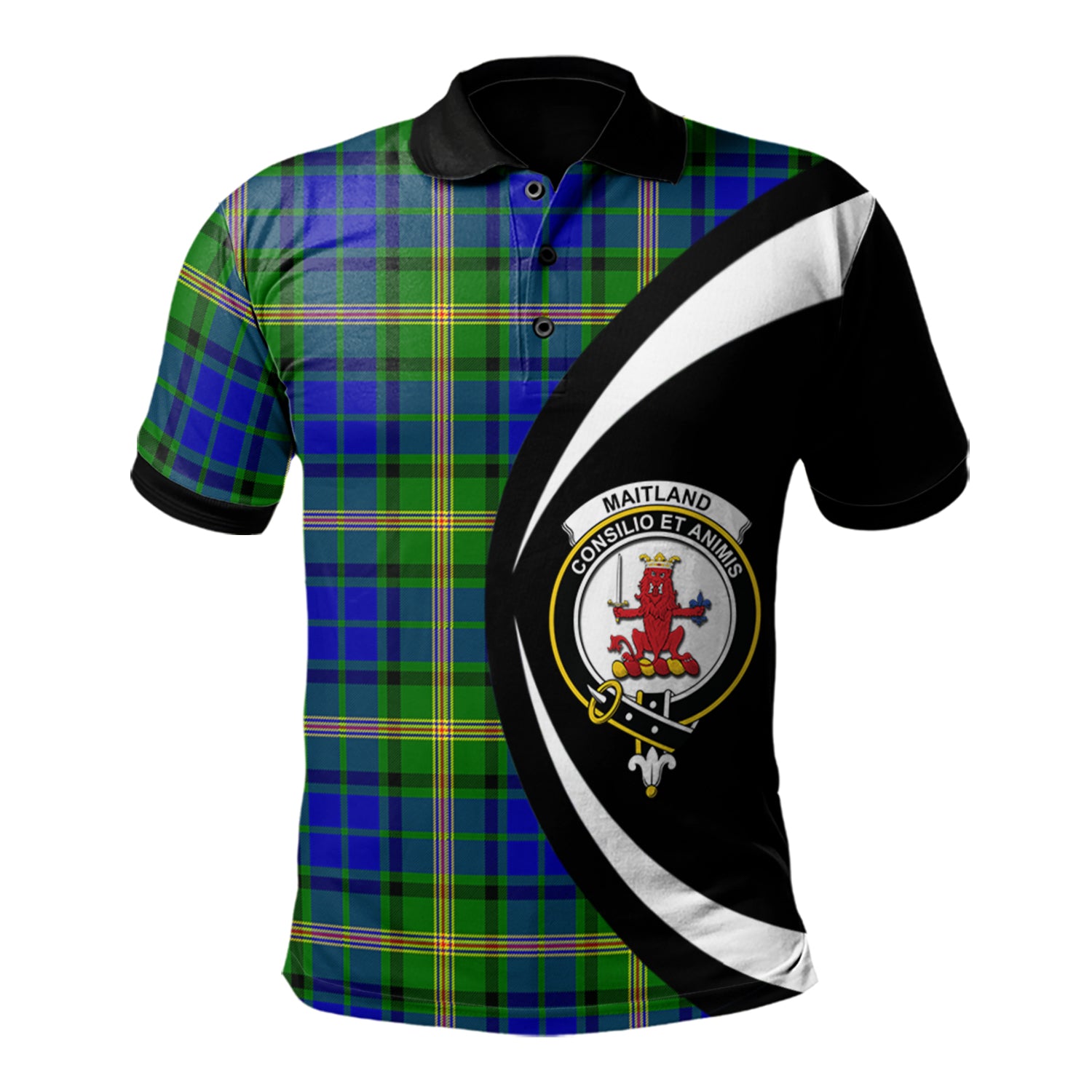 scottish-maitland-clan-crest-circle-style-tartan-polo-shirt