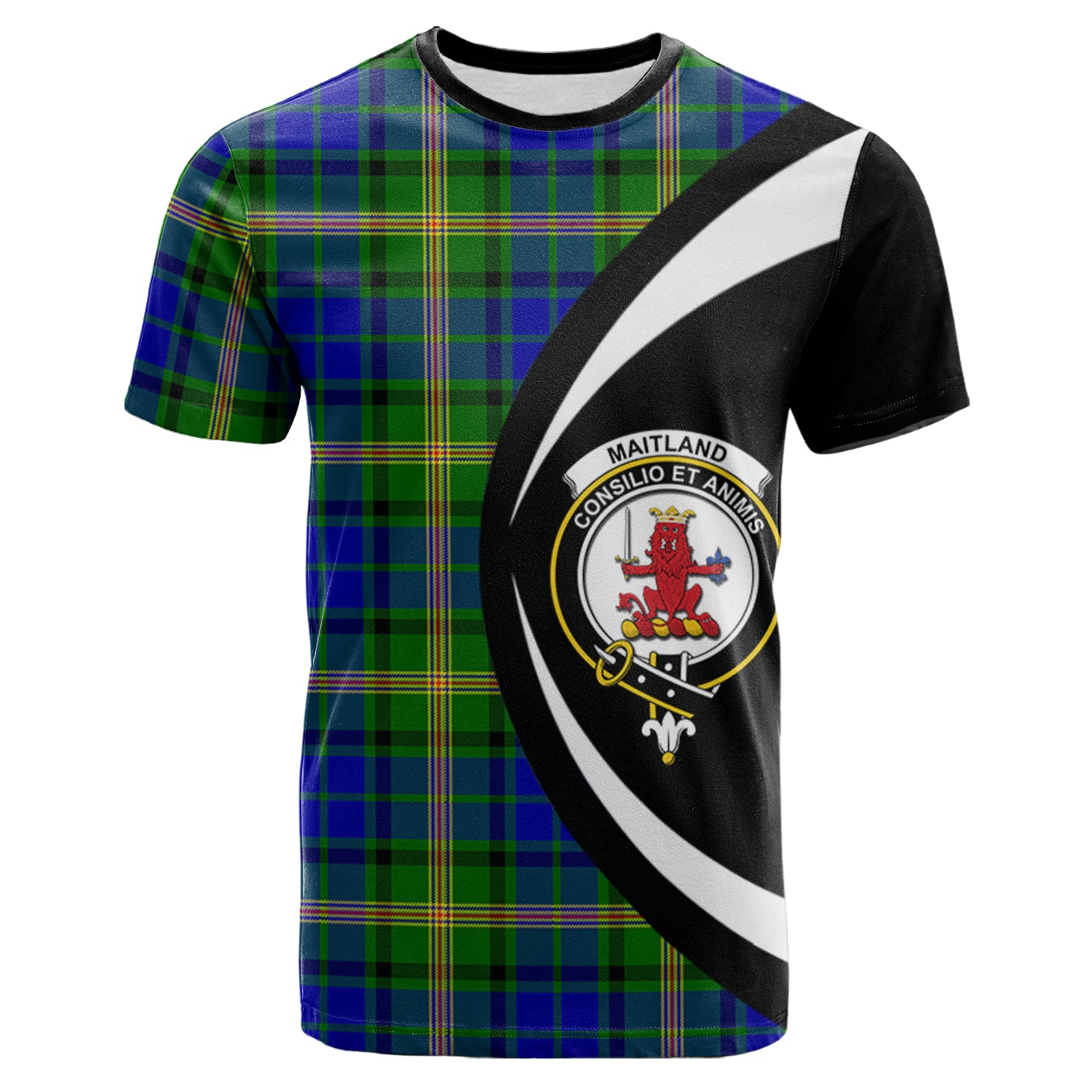 scottish-maitland-clan-crest-circle-style-tartan-t-shirt
