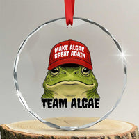 Make Algae Great Again Crystal Glass Ornament Funny Political Satire Nature Lover Gift