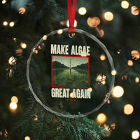 Make Algae Great Again Funny DC Slamp Slime Parody Crystal Glass Ornament Washington Monument Reflecting Pool Vintage Photo
