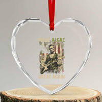 Make Algae Great Again Heart Crystal Glass Ornament Funny Lincoln Political Satire Humor