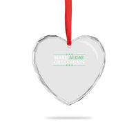 Make Algae Great Again Heart Crystal Glass Ornament Funny Political Satire Lincoln Reflecting Pool