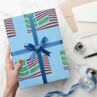 Make Algae Great Again Wrapping Paper Roll Funny Political Satire American Flag Meme