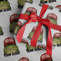 Make Algae Great Again Wrapping Paper Roll Funny Political Satire Nature Lover Gift