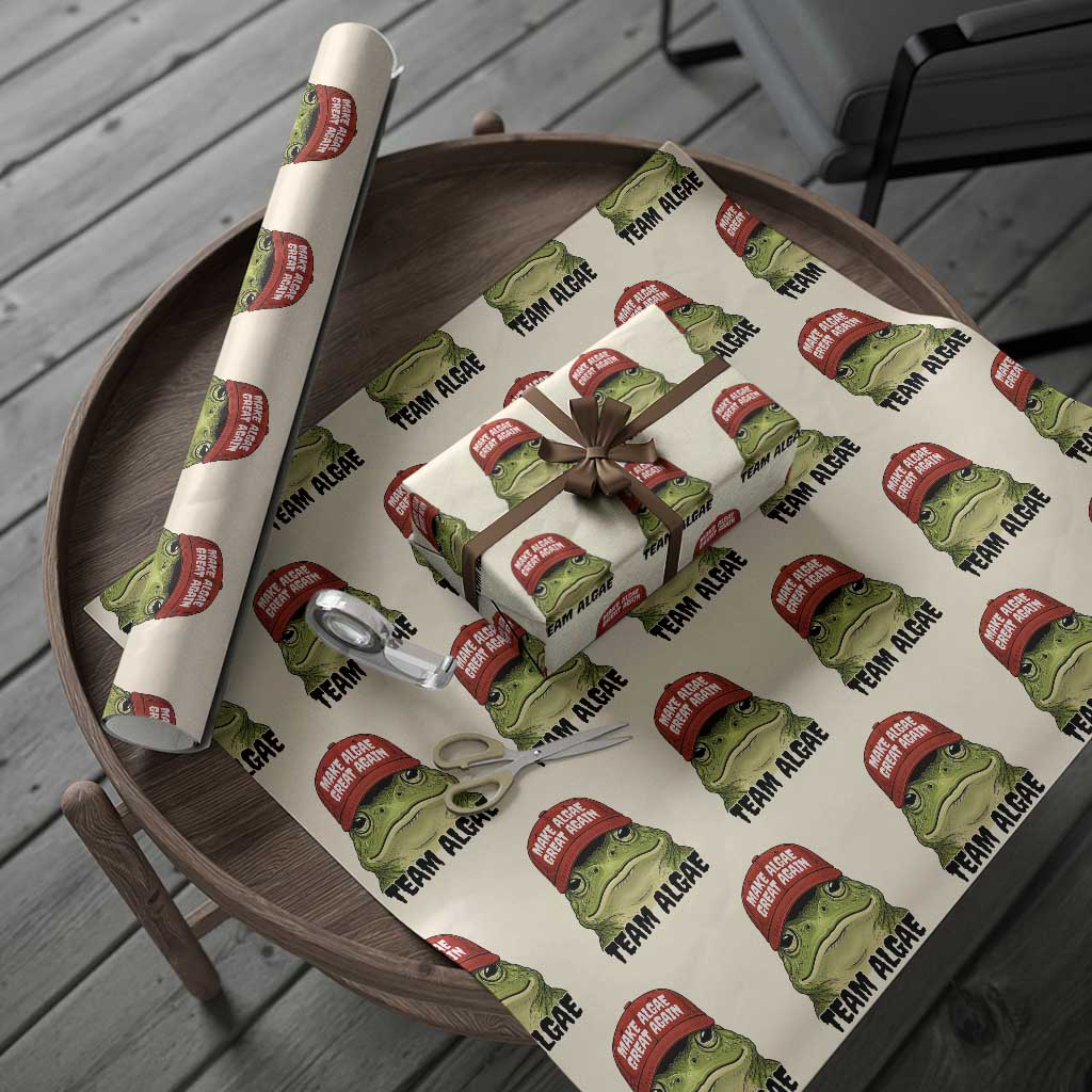 Make Algae Great Again Wrapping Paper Roll Funny Political Satire Nature Lover Gift