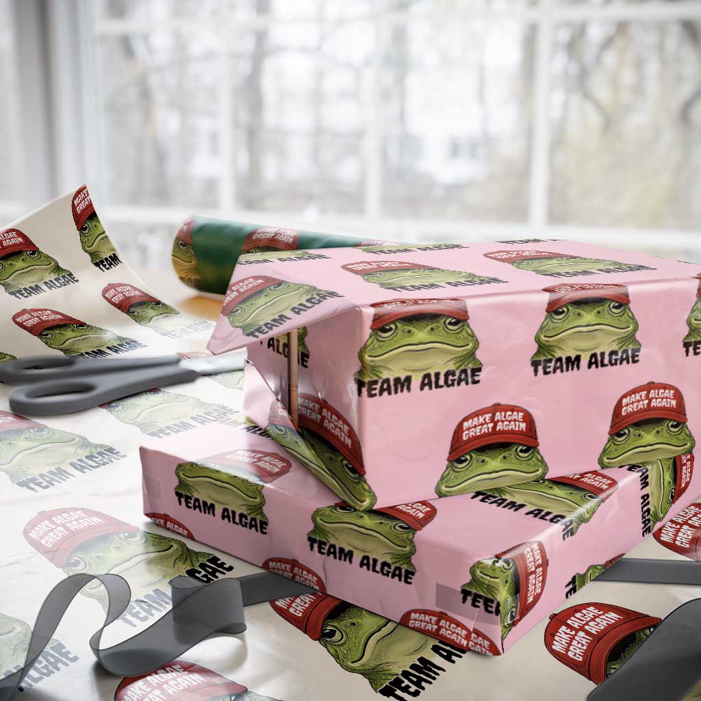 Make Algae Great Again Wrapping Paper Roll Funny Political Satire Nature Lover Gift
