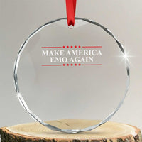 Make America Emo Again Crystal Glass Ornament Funny Goth Gothic US TS10