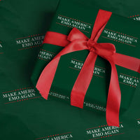 Make America Emo Again Wrapping Paper Roll Funny Goth Gothic US - Wonder Print Shop