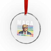 Make America Gay Again Crystal Glass Ornament LGBTQ Political Satire