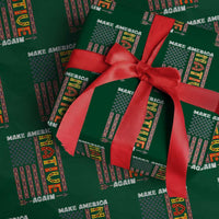 Make America Native Again Wrapping Paper Roll Indigenous Pride Cultural Heritage USA Flag - Wonder Print Shop